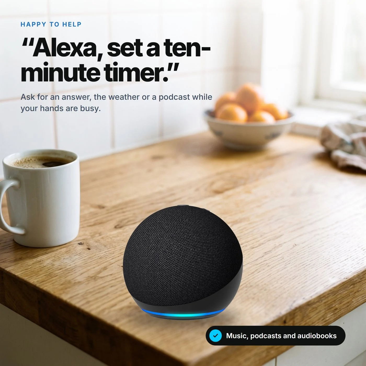 Design for One-Click demo: Amazon Echo Dot