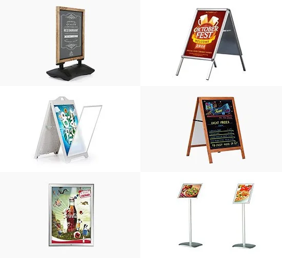 House of Display pavement signs, snap frames and poster stands